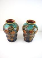 Set plateel plazuid vazen 1920., Antiek en Kunst, Ophalen of Verzenden