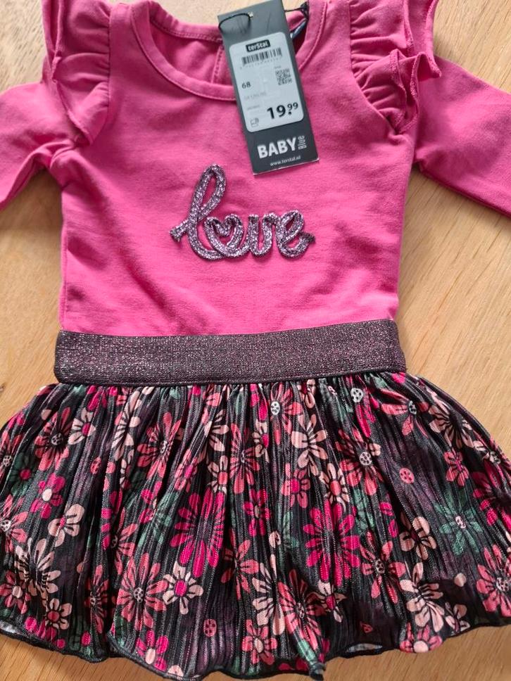 Nieuwe meisjesjurk maat 68, Kinderen en Baby's, Babykleding | Maat 68, Nieuw, Meisje, Jurkje of Rokje, Ophalen of Verzenden