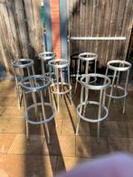 7 Aluminium Barkrukken (Zonder Zitting), Ophalen, 60 tot 90 cm, Metaal, Gebruikt