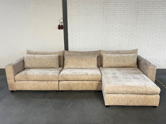 SALE modulaire banken in terra en beige 20-70% korting, Huis en Inrichting, Banken | Sofa's en Chaises Longues, Zo goed als nieuw