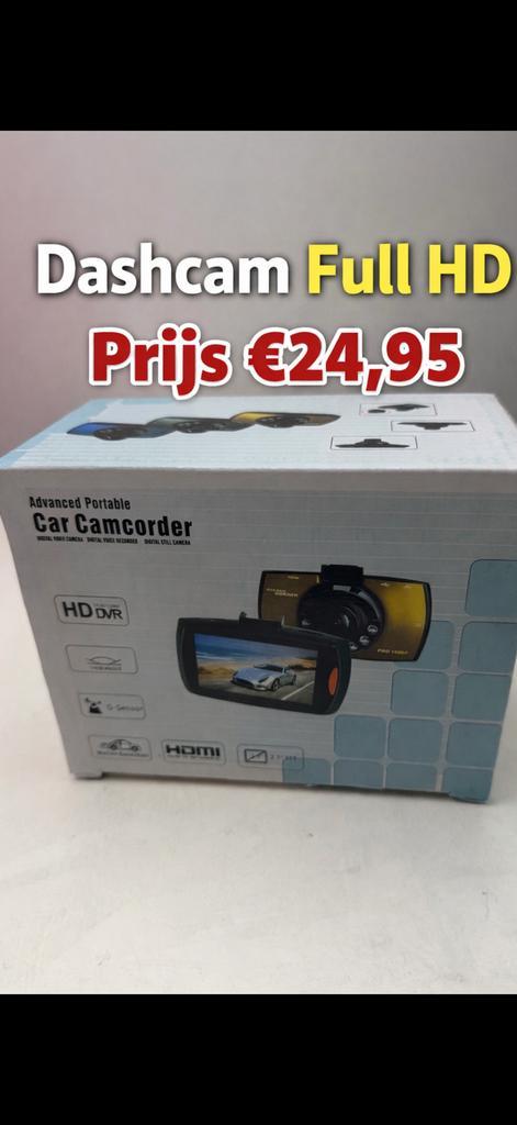 Dashcam Full HD + Nachtvisie Nieuw, Auto diversen, Dashcams, Nieuw, Verzenden