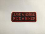 Patch Save A Horse Ride A Biker ca 10 x 4 cm nieuw, Patch Save A Horse Ride A Biker ca 10 x 4 cm nieuw, Nieuw, Ophalen of Verzenden