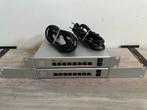 2x Unifi US-8-150w – 8 poorts PoE switch + 2x SFP (Ubiquiti), Computers en Software, Ophalen of Verzenden, Gebruikt