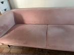 Roze velvetbank, Huis en Inrichting, Ophalen, Zo goed als nieuw, 75 tot 100 cm, 200 tot 250 cm