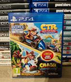 Crash team racing nitro fueled + crash team trilogy PS4, Ophalen of Verzenden, Zo goed als nieuw