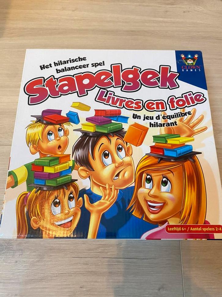 Gezelschapsspel stapelgek, Hobby en Vrije tijd, Gezelschapsspellen | Bordspellen, Nieuw, Vijf spelers of meer, Ophalen of Verzenden