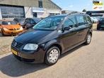 Volkswagen Touran 1.6 Business 75kw Airco! Bj:2005 NAP!, 4 cilinders, Zwart, Handgeschakeld, Euro 4