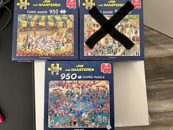 2 puzzels - 950 stukjes - Jan van Haasteren beschikbaar voor biedingen