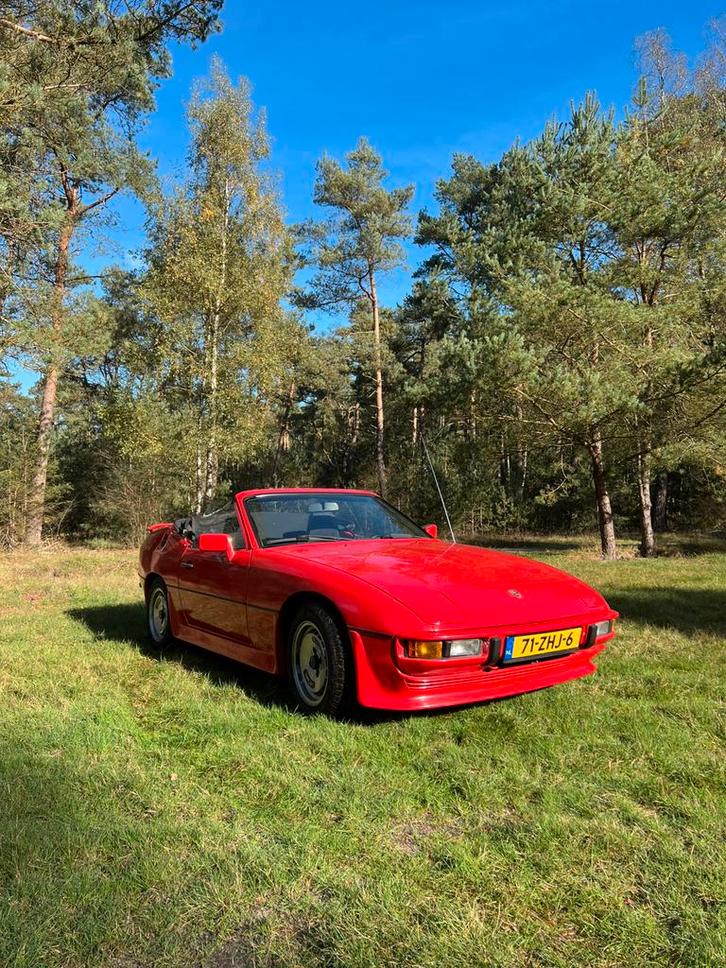 Porsche 924 bieber cabrio 1979, Auto's, Porsche, Particulier, Benzine, Cabriolet, Handgeschakeld, Geïmporteerd, Rood, Ophalen