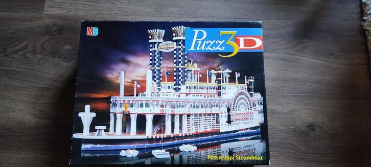 *Te Koop* Puzz 3D / Puzz3D : Mississippi Steamboat, Hobby en Vrije tijd, Denksport en Puzzels, Gebruikt, Rubik's of 3D-puzzel