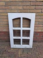Hardhouten raam 80,5x53 cm. + Kozijn 94x66cm. Raamkozijn, Doe-het-zelf en Verbouw, Kozijnen en Schuifpuien, Ophalen, Gebruikt