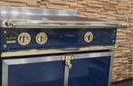 Luxe Fornuis La Cornue 80cm blauw Keramische Coupe de Feu, Witgoed en Apparatuur, Fornuizen, Niet ingevuld, 60 cm of meer, Keramisch