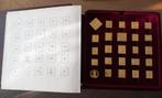 73 zilveren postzegels Franklin Mint - World's First Stamps, Ophalen, Zilver