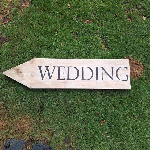Wegwijzer bord Wedding, Kleding | Dames, Trouwkleding en Trouwaccessoires, Zo goed als nieuw, Accessoires, Ophalen of Verzenden