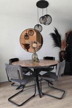 Mascaro eettafel 140 cm oriental vanaf eind mei, Ophalen, Rond, Zo goed als nieuw, 100 tot 150 cm