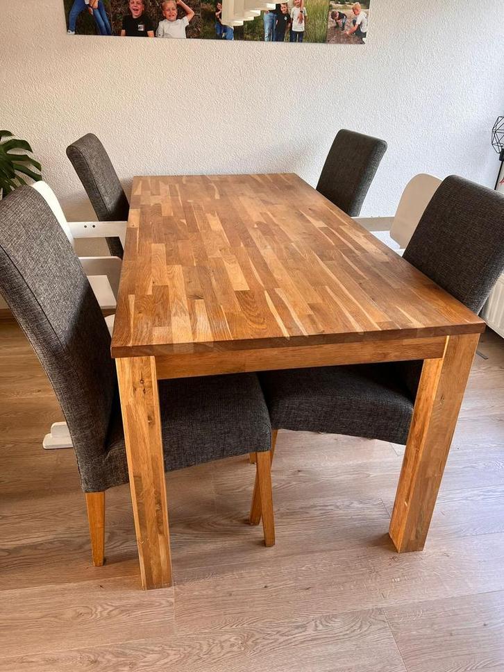 Eettafel, Huis en Inrichting, Tafels | Eettafels, Zo goed als nieuw, 50 tot 100 cm, 150 tot 200 cm, Vijf personen of meer, Rechthoekig