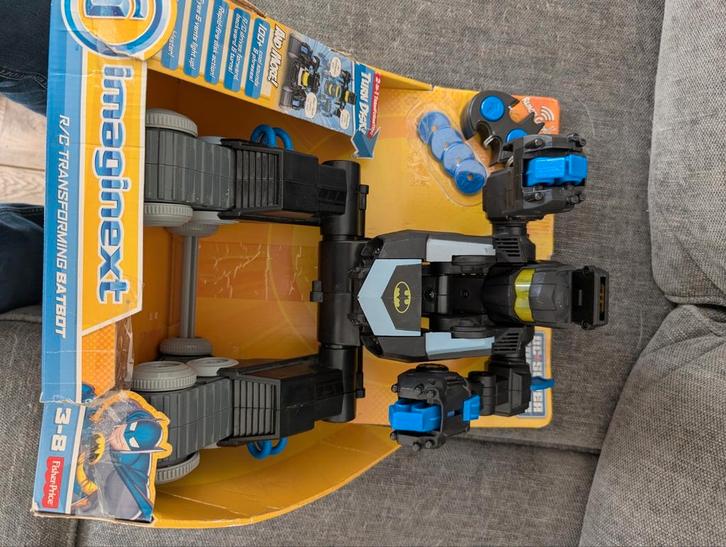 Imaginext RC Transforming Batbot, Kinderen en Baby's, Speelgoed | Actiefiguren, Gebruikt, Ophalen of Verzenden