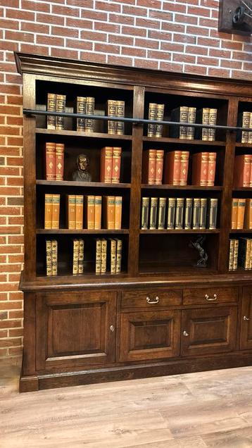 Boekenkast met Ladder eikenhout - afbeelding 5