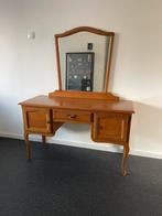 Vintage Antieke Kaptafel makeuptafel Bureau met spiegel, Ophalen of Verzenden, Zo goed als nieuw, 50 tot 100 cm, Minder dan 100 cm