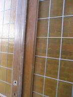 278hx151br Set hoge dubbele paneeldeuren met glas in lood, Antiek en Kunst, Ophalen