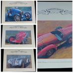 9 posters Bugatti Benz Opel Alfa Hispano Maserati PANHARD, Ophalen, Rechthoekig Staand, Deurposter of groter, Zo goed als nieuw