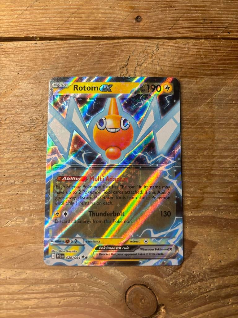 Rotom ex - Phantasmal Flames, Ophalen of Verzenden, Zo goed als nieuw, Losse kaart, Foil