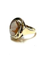8k gouden ring met een camee, Sieraden, Tassen en Uiterlijk, Ringen, 18 tot 19, -, -, Ophalen of Verzenden