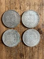 4 zilveren rijksdaalders 1929 / 1930 / 1932 / 1938, Ophalen, Koningin Wilhelmina, 2½ gulden