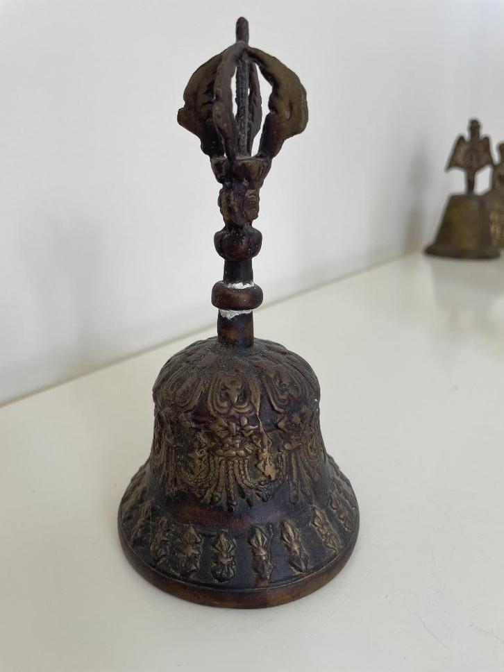 D338 Tafelbel Tafelbelletje Tibetaanse Meditatiebel, Antiek en Kunst, Curiosa en Brocante, Ophalen of Verzenden