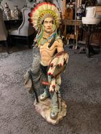 Grote Indiaan Beeld - 110 cm Hoog, Ophalen of Verzenden