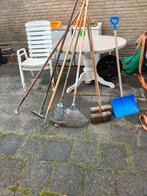 Diverse Tuinspullen - Hark, Schop, Bezem, Slang, Ophalen, Gebruikt, Hark, Onbekend