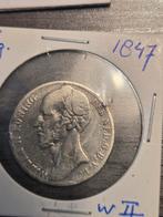 Zilveren Gulden 1847 - Willem II, Postzegels en Munten, Munten | Nederland, Ophalen of Verzenden