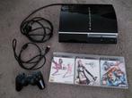 PS3 met Controller en Spellen, Spelcomputers en Games, Ophalen, Met games, 40 GB, Phat