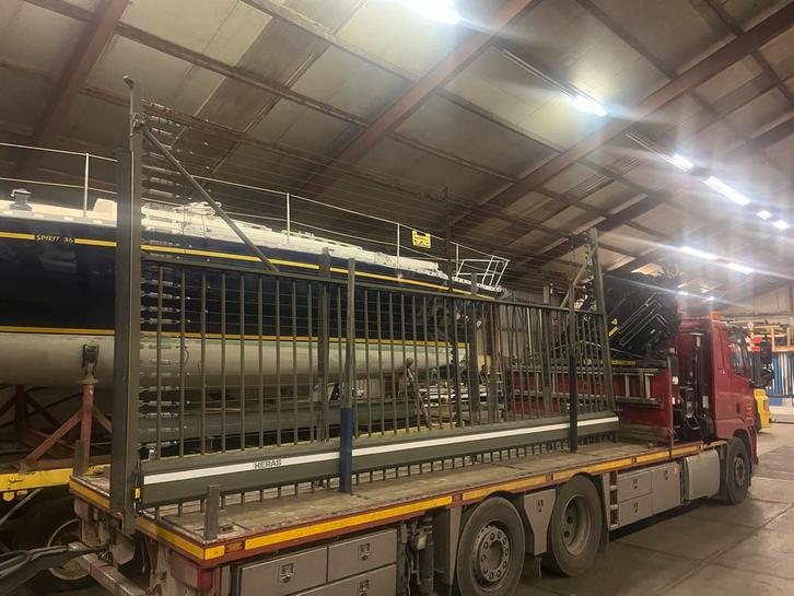 Heras schuifpoort hekwerk, Tuin en Terras, Tuinhekken en Hekwerk, Gebruikt, Overige typen, IJzer, Ophalen of Verzenden