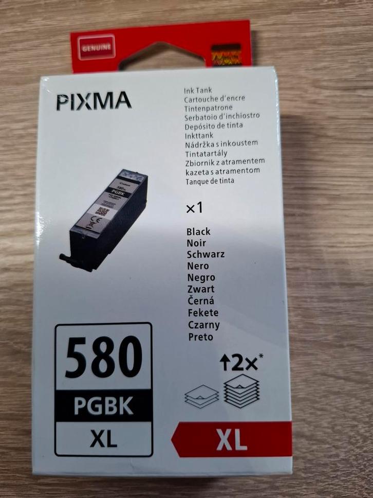 Canon Pixma 580 XL Zwart - Nieuwe Cartridge, Computers en Software, Printerbenodigdheden, Nieuw, Cartridge, Ophalen of Verzenden