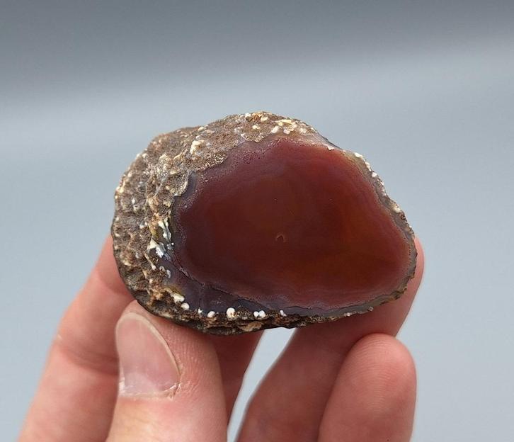 "Loma Pinta" Agaat - Cerro Brajo de Diablo, Mexico, Verzamelen, Mineralen en Fossielen, Mineraal, Ophalen of Verzenden