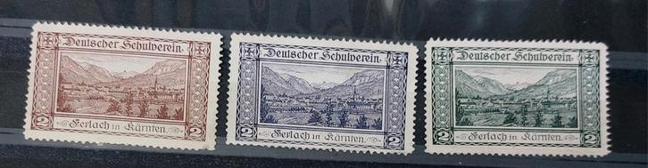 Oostenrijk Cinderella's Deutscher Schulverein Ferlach, Postzegels en Munten, Postzegels | Europa | Oostenrijk, Postfris, Ophalen of Verzenden