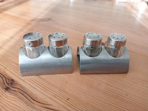 Vintage peper & zoutstel, design Georg Jensen voor SAS, Antiek en Kunst, Antiek | Bestek, Ophalen of Verzenden