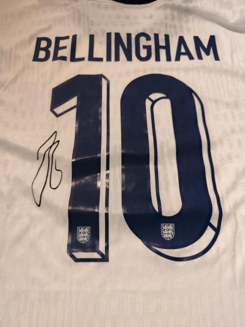 Bellingham gesigneerd Engeland shirt., Sport en Fitness, Voetbal, Nieuw, Shirt, Verzenden