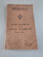 handleiding Renault YN4 uit 1935, Auto diversen, Handleidingen en Instructieboekjes, Ophalen of Verzenden