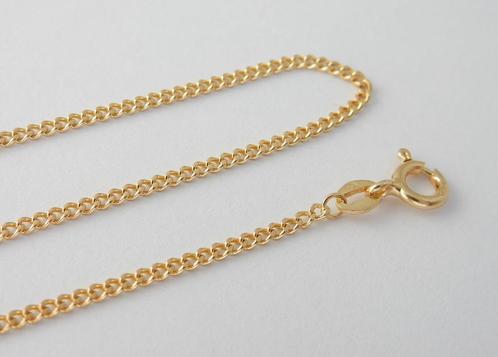 Stevige 14 karaat Gouden Ketting Cuban Gourmetschakel 46 cm, Sieraden, Tassen en Uiterlijk, Kettingen, Nieuw, Goud, Goud, Ophalen of Verzenden