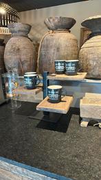 Etagere oud hout met metaal, Antiek en Kunst, Curiosa en Brocante, Ophalen of Verzenden