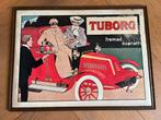 Tuborg reclameplaat, Verzamelen, Biermerken, Ophalen of Verzenden, Gebruikt, Reclamebord, Plaat of Schild, Overige merken