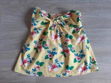 Fishbone Kleurrijke Gele Bloemen Bandeau Top Maat S 36 beschikbaar voor biedingen
