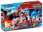 PLAYMOBIL 70935 Brandweerwagen US Tower Ladder 113 delig, Ophalen of Verzenden, Nieuw, Complete set