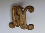 oud schouder embleem -MC MOBIELE COLONNES - (met oogjes), Ophalen of Verzenden, Landmacht, Nederland, Embleem of Badge