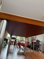 Design Eettafel met Chrome Poten, Ophalen of Verzenden