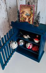 Oud vogelkooitje brocante met glaasjes, Antiek en Kunst, Ophalen of Verzenden