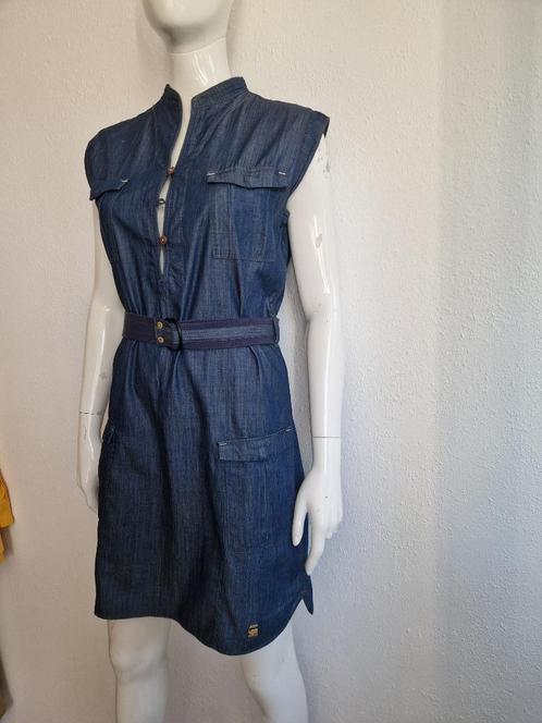 G-Star Raw jeansjurk. Maat 36/38. Blauw., Kleding | Dames, Jurken, Zo goed als nieuw, Maat 36 (S), Blauw, Knielengte, Ophalen of Verzenden
