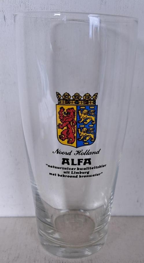 Alfa Glas Fluitje Noord-Holland, Verzamelen, Biermerken, Gebruikt, Glas of Glazen, Overige merken, Ophalen